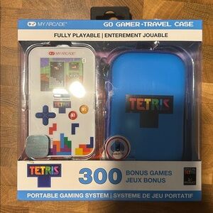 My Arcade Tetris Go Gamer Portable Handheld Gaming System with Travel Case New